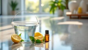 lær hvilke sikre og effektive midler du kan tilsætte din spand vand for at få dine gulve til at skinne – helt uden ammoniak eller blegemiddel. få tips til et rent hjem med naturlige løsninger.